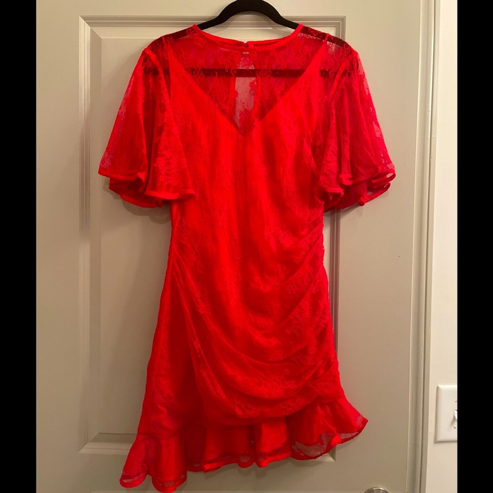 Little Red Lace Dress